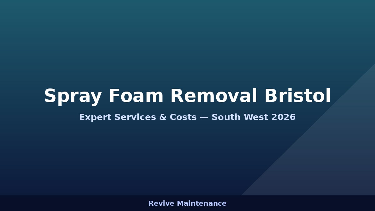 Spray Foam Removal Bristol: Expert Services, Costs & What to Expect in 2026